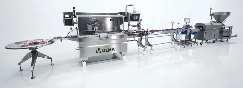 Solução completa para o processamento e embalagem de carne moída sem bandeja Solução completa para o processamento e embalagem de carne moída sem bandeja