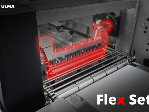 ULMA Packaging apresenta Flex Set, o sistema que simplifica o ajuste de pressão em mordentes rotativos Flow Pack