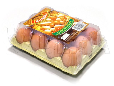 Estojo de ovos embalados em flowpack
