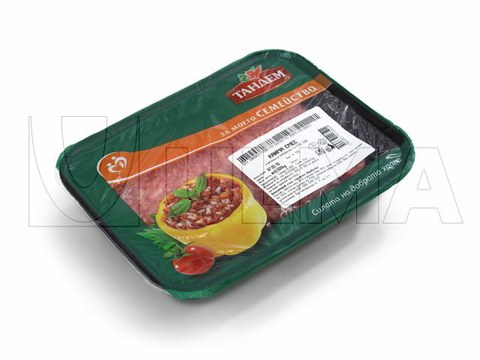 Carne moída embalada em termoseladora com atmosfera controlada (MAP)