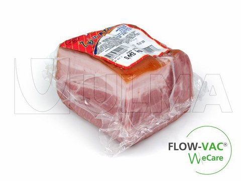 Carne processada embalada em Flowvac