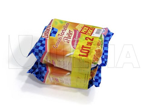 Massa pré-cozida embalada em flow pack (hffs)