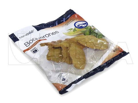 Anchovas empanadas congeladas embaladas em bolsa vertical (vffs)