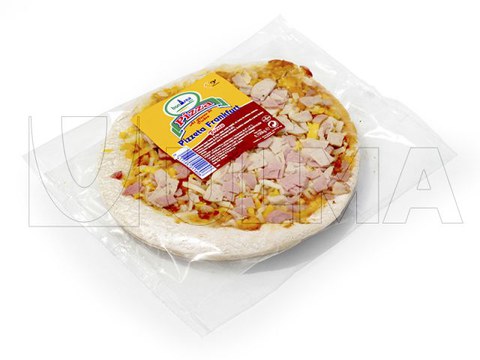 Pizza embalada em flow pack (hffs)