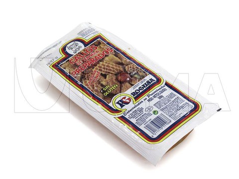 Comida preparada embalada em termoformadora à vácuo em filme flexível