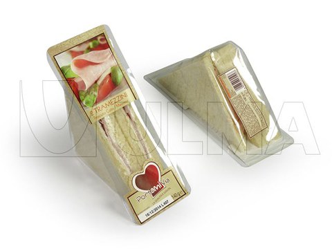 Sanduiche embalado em termoformadora com atmosfera modificada (MAP)