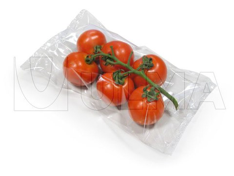 Tomate, pimentão e beringela embaladas em Flowpack