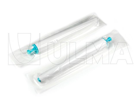 Amnioscópios embalados em TERMOFORMADORA com filme flexível.