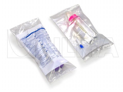 Frascos infusores medical embalados em Flowpack