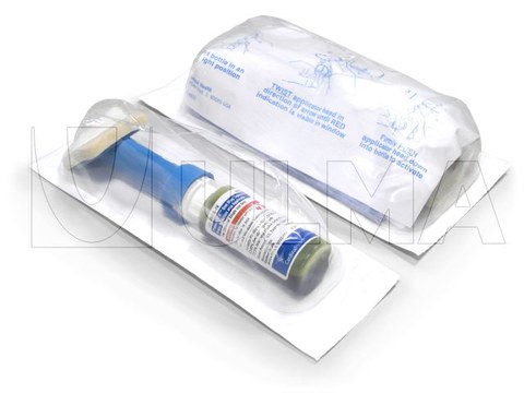 Produtos médicos embalados em TERMOFORMADORA com filme flexível