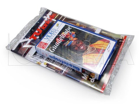 Revista com DVD embalada em Flowpack