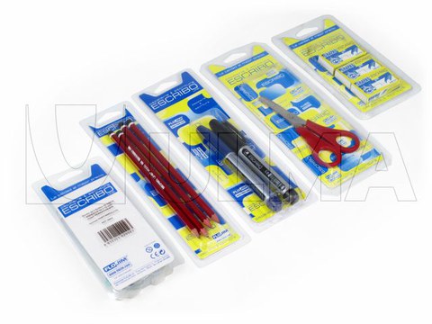 Material de escritório embalada em blister.