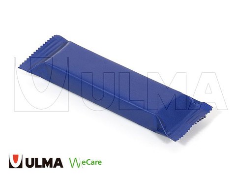 Barrinha de frutas embalada em flow pack com papel