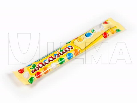 Barrinhas de chocolate embaladas em flow pack (hffs)