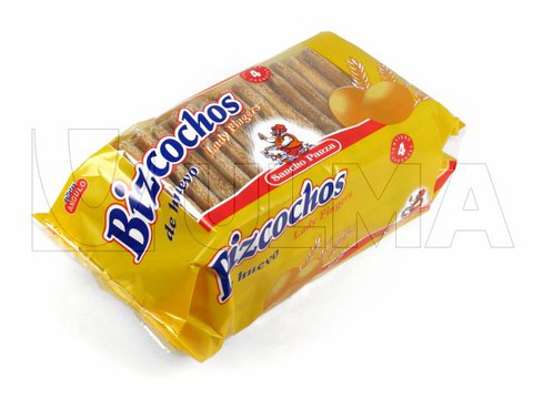 Biscoitos embalados em Flowpack