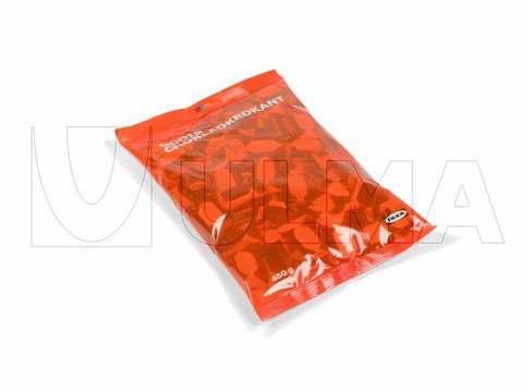 Bombons embalados em máquina vertical com filme BOPP.