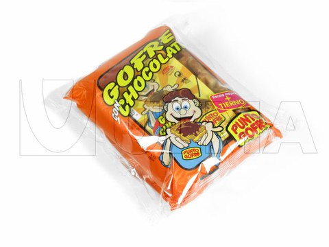 Agrupação de waffles embaladas em Flowpack