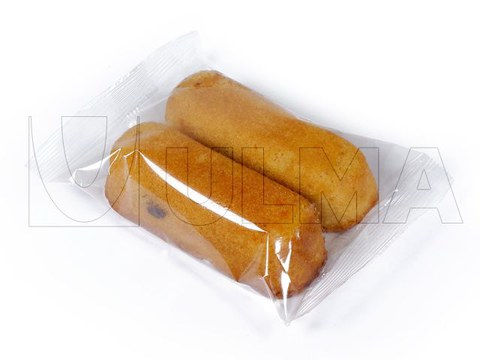 Bolinhos de chocolate embalados em flow pack (hffs)