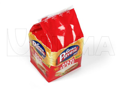 Pão de forma embalado em flow pack (hffs)