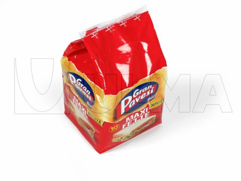 Pão de forma embalado em Flowpack