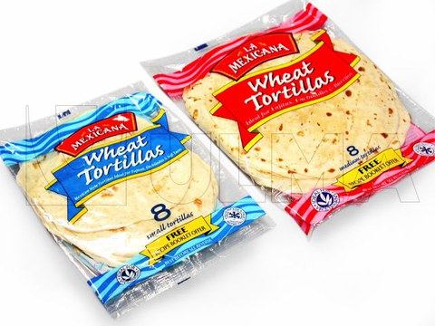 Tortilhas mexicanas embaladas em atmosfera modificada