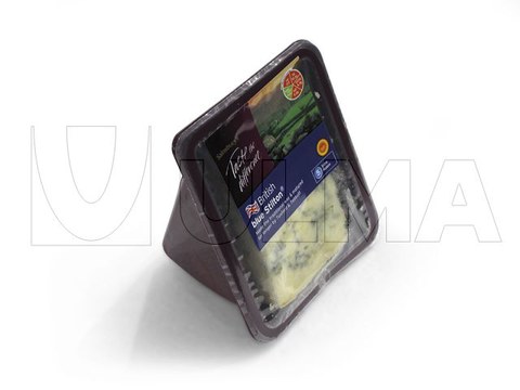 Cunha de queijo embalada em termoseladora com atmosfera modificada (MAP)