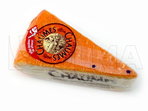 Queijo embalado em Flowpack com filme retrátil